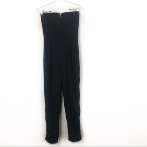 Charlotte Russe Black Strapless Jumpsuit Small